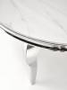 Стол обеденный Halmar Reginald 120 V-CH-REGINALD-ST белый мрамор/серебряный фото 6