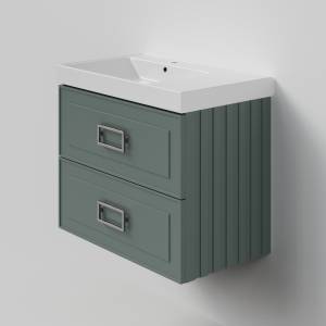 Тумба под раковину La Fenice Cubo Twin Grigio 80 серо-зеленый матовый