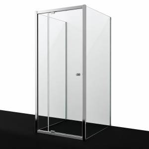 Душевой уголок Wasserkraft Aula (Аула) 11P43 профиль хром, стекло прозрачное, 90x90x190