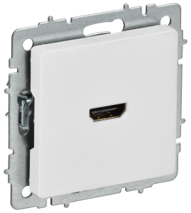 Розетка HDMI IEK Brite BR-H10-K91 арктический белый