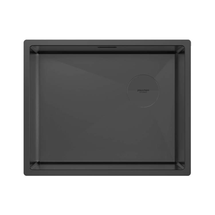 Мойка кухонная Paulmark Next-Skew 54 Uni PM885444-MBN Матовый Черный, 54x44