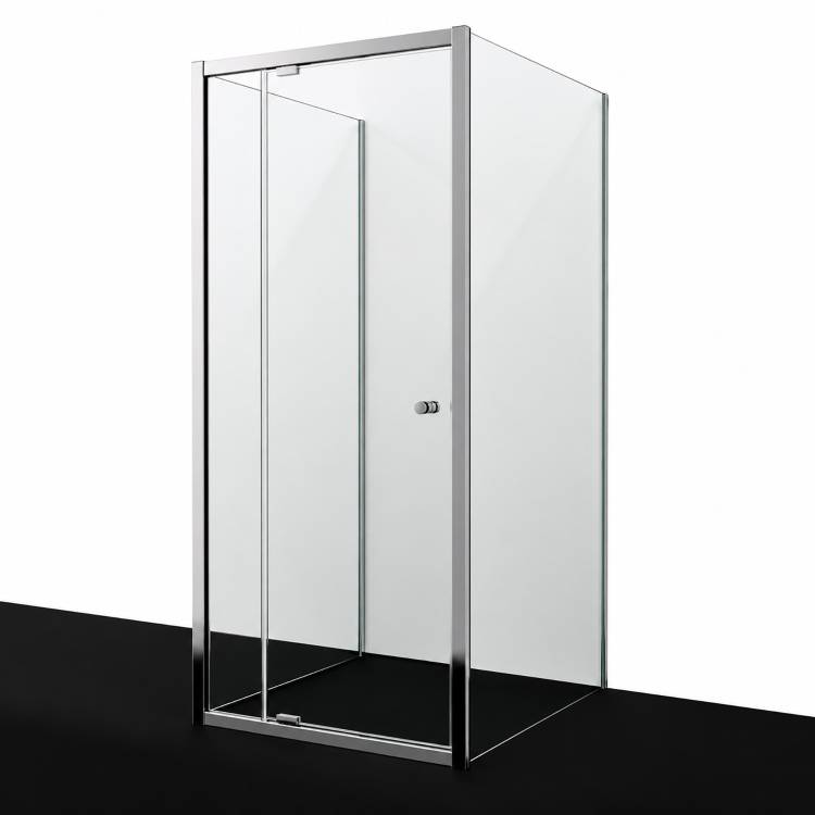 Душевой уголок Wasserkraft Aula (Аула) 11P43 профиль хром, стекло прозрачное, 90x90x190