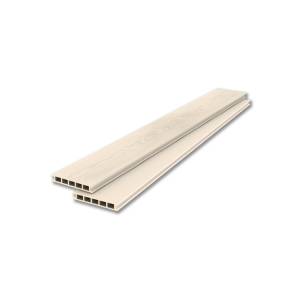 Террасная доска Lecole ДПК Natur+Wide Жемчужно-белый 6000x145x25