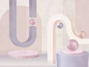 Фреска Ortograf Гармония 34798 Volumetric forms Флок FLK