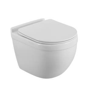Унитаз подвесной BelBagno Senso-R BB017CH-TOR/SC безободковый, с сиденьем микролифт, белый