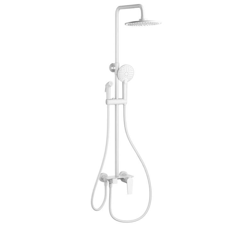 Душевая стойка Wonzon & Woghand WW-A30874-MW белая