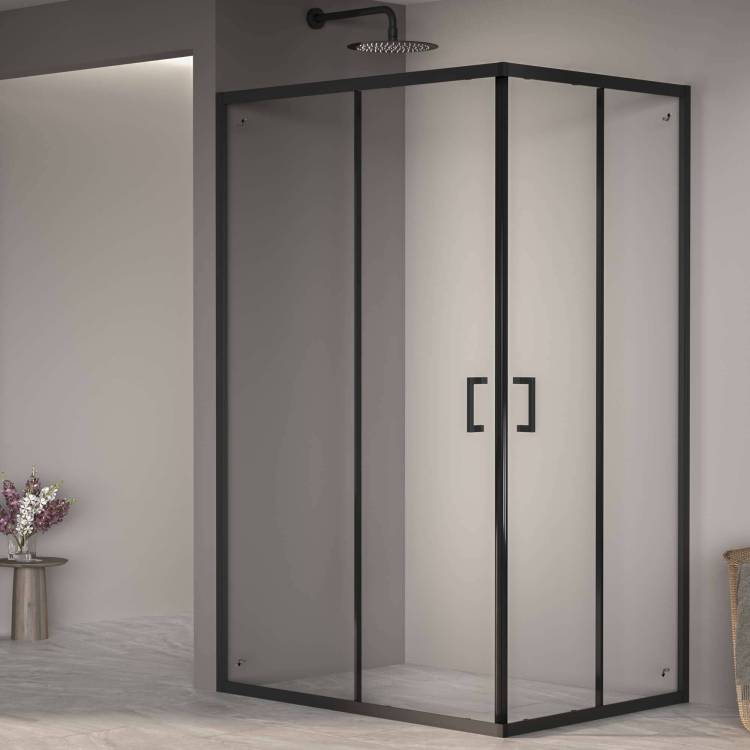 Душевой уголок RGW Passage PA-040B 3508104080-14 80x100 см профиль Черный
