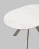 Стол Stool Group Миндель SO 229-85211 столешница керамика белый глянец, основание металл латте 100(140)x100x77 фото 11