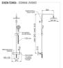 Душевая система Remer Elegance EQ32A8MPMD30 хром, с термостатом фото 2