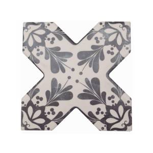 Керамогранит Cevica Becolors Cross Dec. Stencil Navy 13.25x13.25