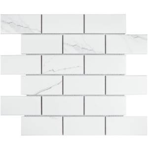 Мозаика Starmosaic Brick & Metro PMB82223 Carrara Matt 29.1x29.5