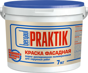 Краска фасадная Bergauf Praktik U база С 6 кг
