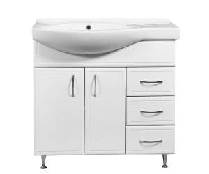 Тумба под раковину Stella Polar Концепт 82 SP-00000130 правая, белый