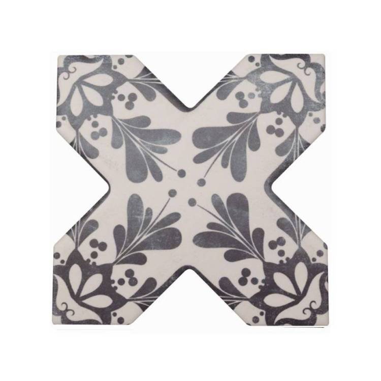 Керамогранит Cevica Becolors Cross Dec. Stencil Navy 13.25x13.25