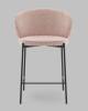 Стул полубарный Stool Group Тисдейл LV-115-S390-01 розово-персиковый, букле фото 3