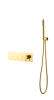 Смеситель для ванны и душа Boheme Fusion 130-SYS-G с ручным душем, Gold