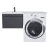 Тумба под раковину Uperwood Magenta 5930205155 под стиральную машину, подвесная, выдвижной ящик, черная, 60 см