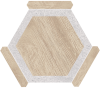 Керамогранит Monopole Avant Oregon Haya Gris 22x25