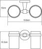Стакан Wasserkraft Isen K-4028D двойной фото 3