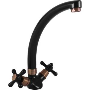 Смеситель для кухни Rav Slezak Morava Retro MK120.5/3CMATSM черный, бронза