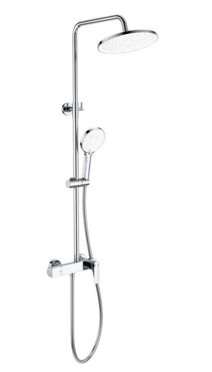 Душевая стойка Wonzon & Woghand WW-B3517-CR с термостатом, хром