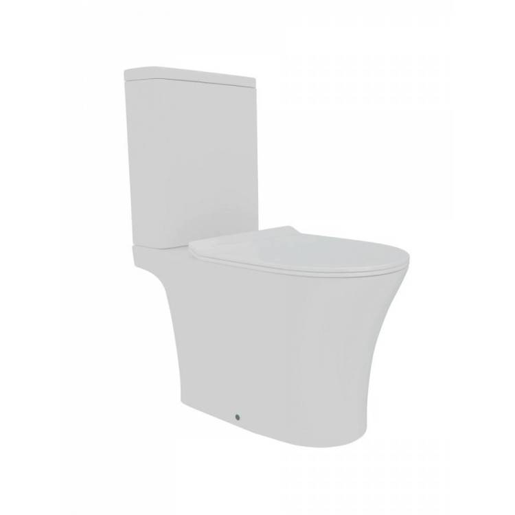 Унитаз-компакт Teymi Ritta Pro T40811 Vortex безободковый, с крышкой-сиденьем микролифт