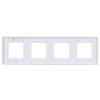 Рамка 4-постовая IEK Skandy SK-M42-G-K01 арктический белый фото 3