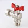 Кран шаровой VALTEC угловой с накидной гайкой и наружной резьбой 3/4 x 3/4 фото 5