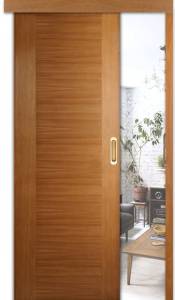 Раздвижная шпонированная дверь Belwooddoors Классика люкс глухая дуб 900x2000