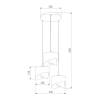 Подвесная люстра TK Lighting 4876 Grant Black фото 2