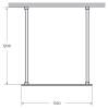 Душевая перегородка Cezares Liberta LIBERTA-L-2-110-120-C-NERO черный фото 4
