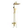 Душевой комплект Wasserkraft A155.260.201.BG золотой, со смесителем