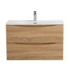 Тумба под раковину BelBagno MARINO-CER-MINI-800-2C-SO-WO-P подвесная, Rovere Bianco, 79.6x39