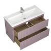Тумба под раковину Veneciana Alterno 100 510029 пудровый матовый фото 2