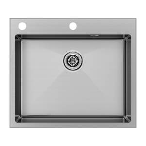 Мойка кухонная Paulmark Kroner-Edge 59 PM775951-BS Брашированная Сталь, 59x51