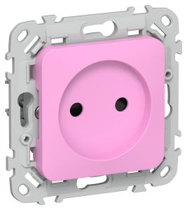 Розетка 1-местная с защитными шторками IEK Flite FI-R13-10-1-K99 пурпурный