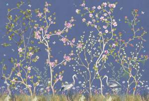 Бесшовные Eco обои Ortograf Chinoiserie 33941 Summer carnival Гладь ОЕ-Р2