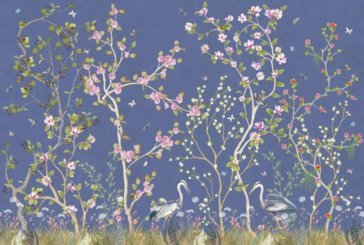 Бесшовные Eco обои Ortograf Chinoiserie 33941 Summer carnival Гладь ОЕ-Р2