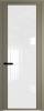 Межкомнатная дверь Profil Doors 2 AGP цвет профиля Шампань, стекло безопасное 6 мм белый триплекс 800x2000