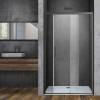 Душевая дверь в нишу Vincea Soft VDS-3SO120CLGM 1200x1950, профиль вороненая сталь, стекло прозрачное