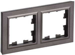 Рамка 2-постовая IEK Brite BR-M22-K45 темная бронза