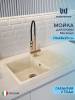 Мойка кухонная Watersense Mia Smart W00846 бежевая матовая, 74х48