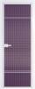 Межкомнатная дверь Profil Doors 4 AX цвет профиля Вайт, стекло безопасное 6 мм мору фиолетовое 600x2000