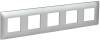 Рамка 5-постовая IEK Skandy SK-M52-K23 серебряный