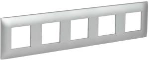 Рамка 5-постовая IEK Skandy SK-M52-K23 серебряный