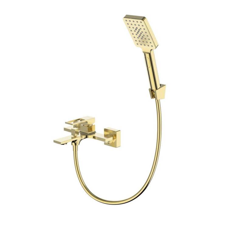 Смеситель для ванны BelBagno Luce LUC-VASM-ORO золотой