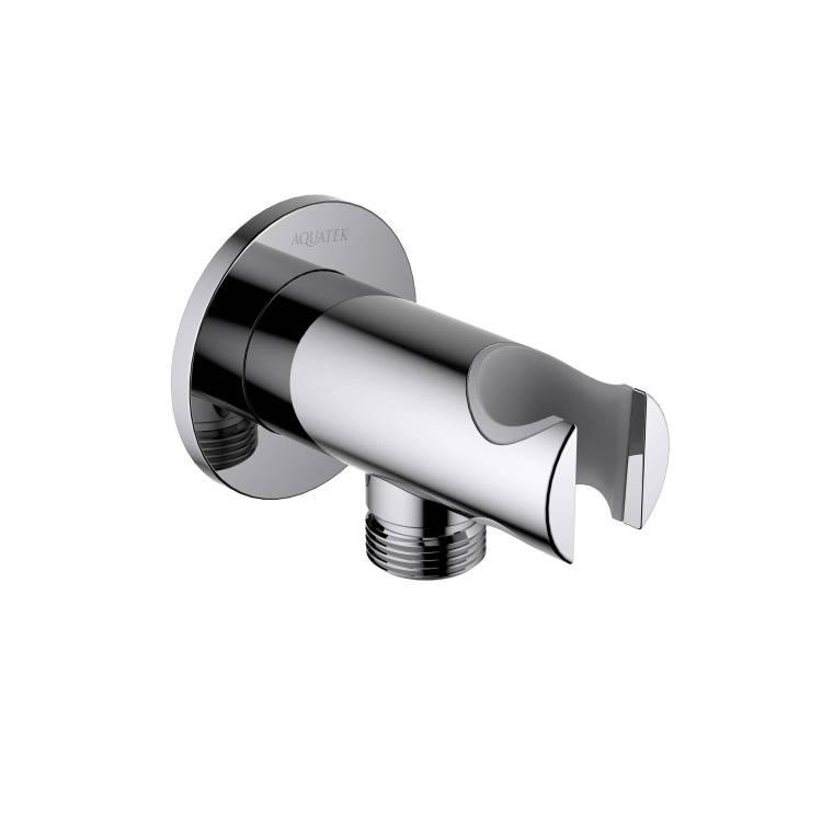 Шланговое подключение Aquatek AQ2460CR с держателем, хром