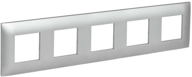 Рамка 5-постовая IEK Skandy SK-M52-K23 серебряный