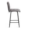Стул полубарный Tetchair Medeo 24917 серый, велюр фото 2