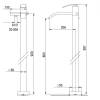 Смеситель для ванны Jacuzzi Glint IQCR136JAPI напольный, хром фото 3